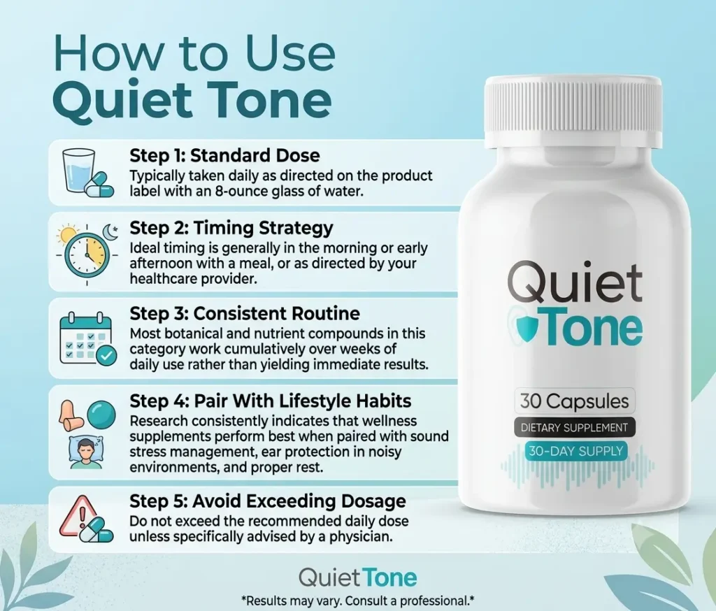 Quite Tone product bottle and supplement packaging