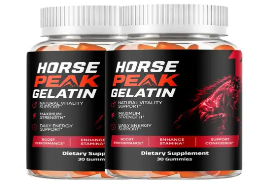 horse peak gelatin bottle