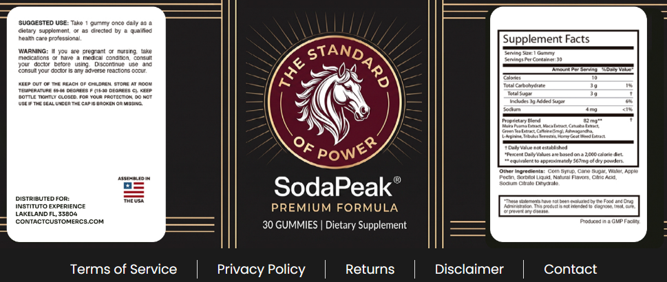 Soda Peak for men