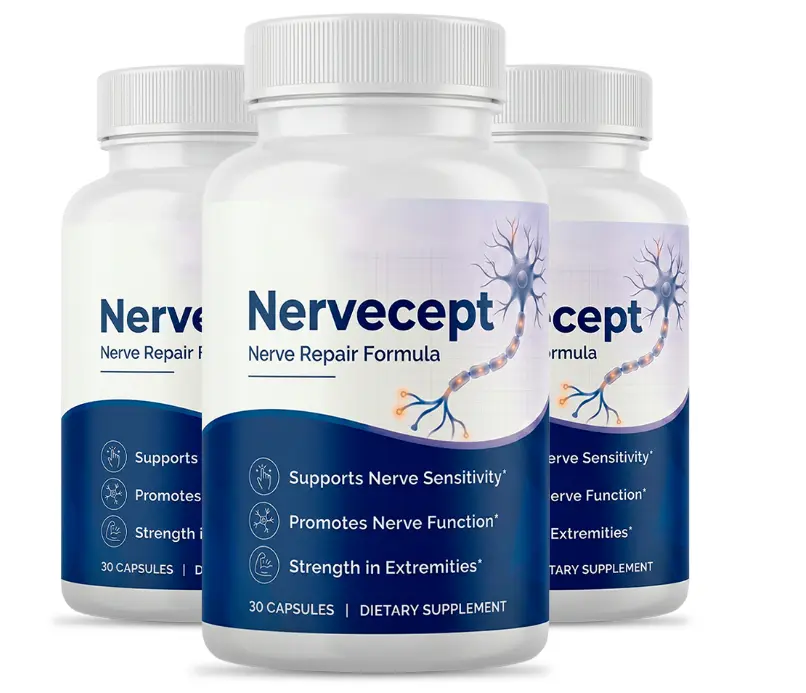 Nervecept Nerve Repair Formula supplement bottle